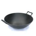 big size cast iron Chinese wok with big ears